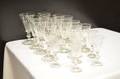Facett slipade snapsglas i olika storlekar 20del