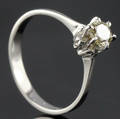 Solitaire ring ca. 0.46 ct.