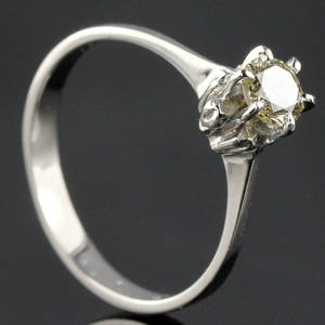 Solitaire ring ca. 0.46 ct.