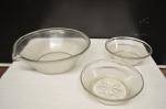 Spillkum, 2 st filbunksskålar med stjärnslipning i botten