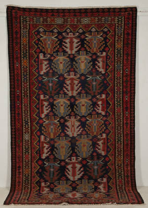 Persisk Senneh Kelim, 280x150 cm.