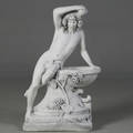 Havefigur SpringvandFuglebad Mand