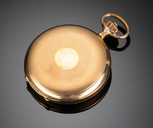 Dobbeltkapslet lommeur af guld 14 kt.