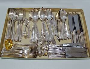 Bestickservis Haga nysilver, ca. 98 delar