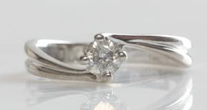 Solitairering, ca. 0.35 ct.