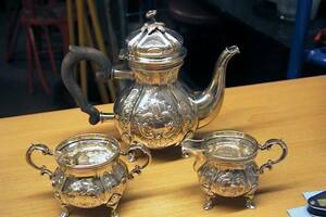 Kaffeservis, 3 del. silver  sked