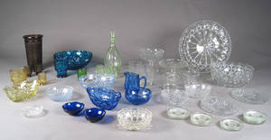 Samling presset dansk glas fra HolmegaardFyns glasværk 47