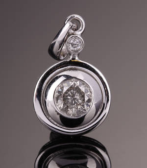 Diamant vedhæng, ca. 0.77 ct