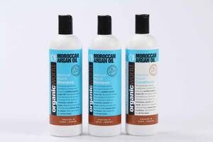 Moroccan Argan Oil. Samling flasker af Moisture Repair Conditioner 43