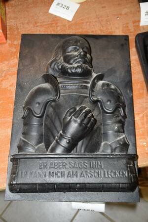 Relief gjutjärn, 45x30 cm