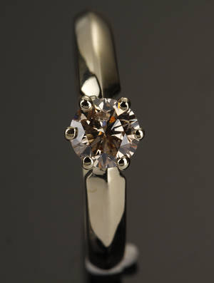 Diamantring, ca,.0.74 ct