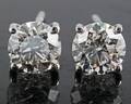 Earrings 18k with brilliant cut diamonds approx 1.40 ct