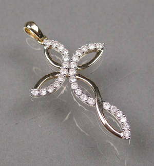 Diamantvedhæng - Ca. 0.40 ct.