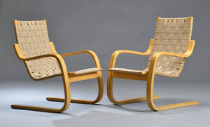 Alvar Aalto. Par lænestole, model 406 2