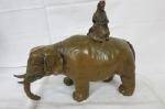 Elefant i metall H26cm L33cm