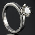 Solitaire ring ca. 1.53 ct.