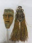 2 trämasker  H33-60cm