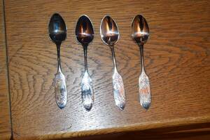 4 kaffeskedar tornedal silver