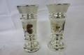 2 vaser i fattigmanssilver  H22cm