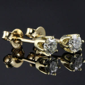 Par brillant ørestikker ca. 0.46 ct.