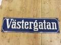 Emaljskylt Västergatan  69x19cm