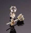 Diamant ørestikker, ca. 1.00 ct