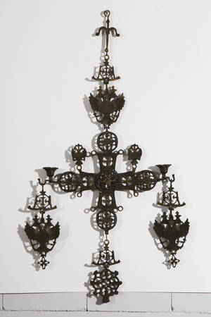 Doppelarmiger Kerzenleuchter zum Aufhängen