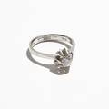 Ring 18 k vitguld med diamanter