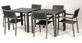 Havemøbler. To firkantede borde samt seks armstole, aluminium  artwood 8