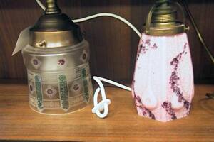 Takarmaturer, 2 st. glas och metall