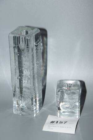 Ljusstakar 2 st, Iittala, H 9 23 cm