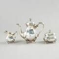 Kaffeservis 3 delar silver