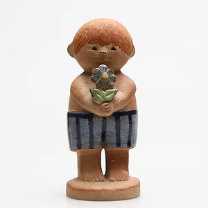 LISA LARSON. Figurin, Adam 2, stengods, Gustavsberg.