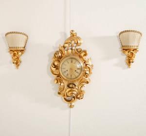 Väggpendyl med lampetter, 1900-talets mitt 3