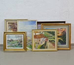 Parti konst 6 st olika konstnärer  teknik