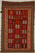 Persisk Ghashghai Kelim, 235x140 cm.