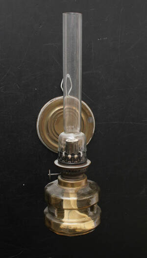 Fotogenlampa för vägghängning, 18001900-tal