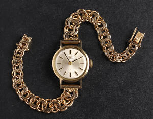 Tissot, damearmbåndsur, guld