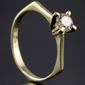 Solitaire ring ca. 0.40 ct.