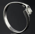 Solitaire ring ca. 0.38 ct.