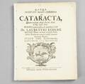 Ribes avhandling De cataracta 1722