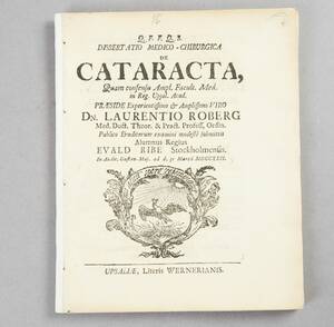Ribes avhandling De cataracta 1722