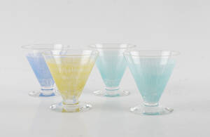 Glas Cocktai-  martiniglas 4 st 1950-60-tal 4
