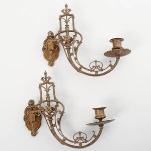 VÄGGLJUSSTAKAR, nyrenässans, 1800-tal