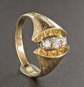 Ring mit Brillanten in Gelbgold Diese Ware steht erneut zur Auktion unter der Warennummer 4561240