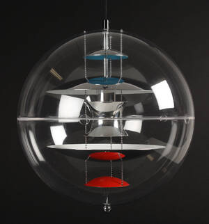 Verner Panton. Pendel, VP-Globe, Ø 40 cm. Denne vare er sat til omsalg under nyt varenummer 4176879