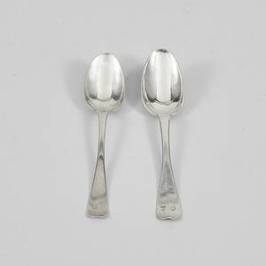 Skedar, 2 st. silver omkr. 1800