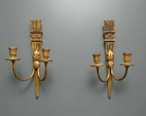 Vägglystrar i gustaviansk stil 2