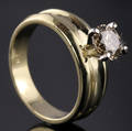 Solitaire ring ca. 1.05 ct.