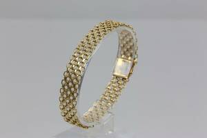 ARMBAND,  x-länk, guld, 18 k,  25,2 g, 1960